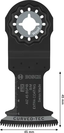 Ponorný kotouč Bosch PRO AIZ 45 BSPIB na dřevo, 45x45 mm.